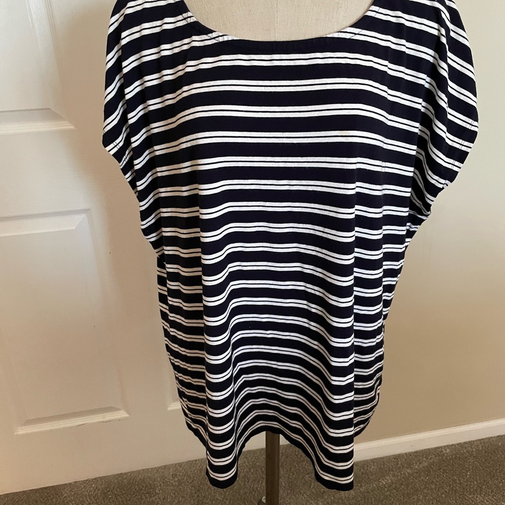 Talbots Size:2X Navy/White